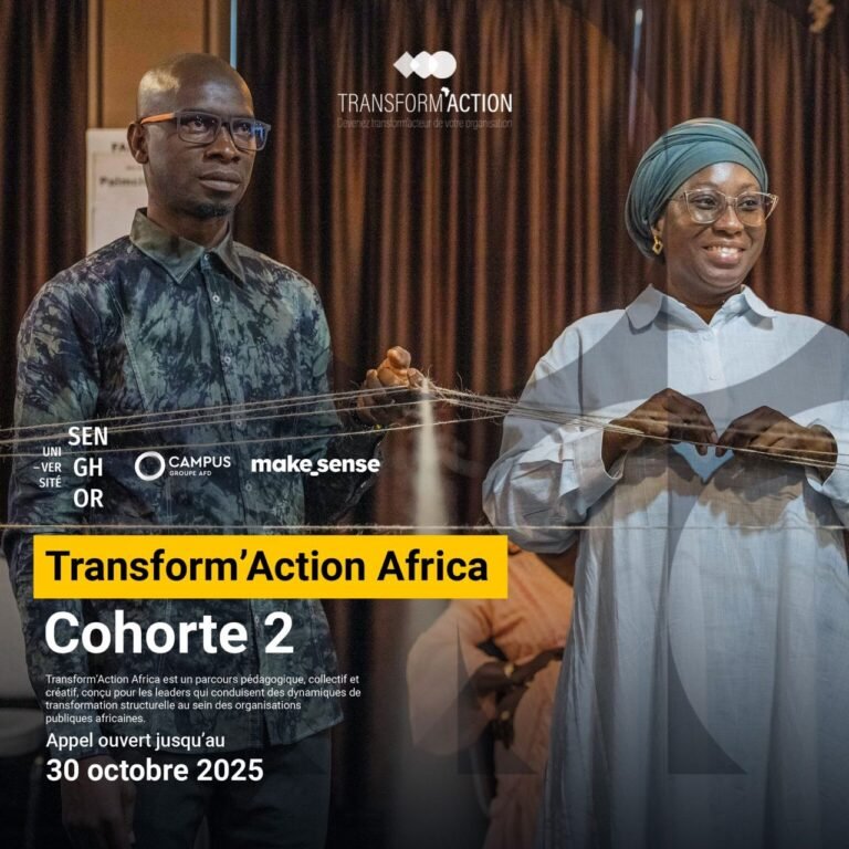 Appel à candidatures – Recrutement de la 2e cohorte de Transform’Action Africa