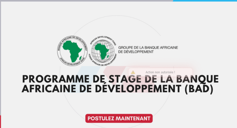 Groupe CIDE: Programme de stage de la BAD – Banque Africaine de Développement 2026  pour jeune professionnel Session 2