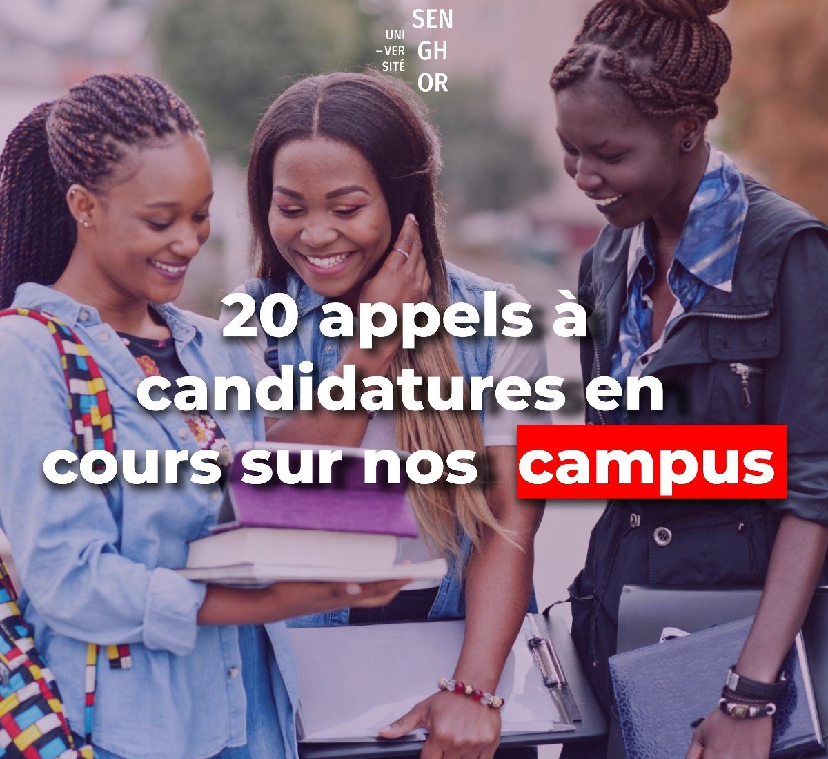 Groupe CIDE: 20 appels à candidature pour les Masters des Campus Senghor (septembre 2026)